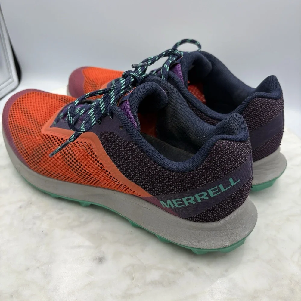 Merrell Trail Hiking Sneaker VIBRAM Purple Orange Bright Women's‎ 8.5 Gorpcore